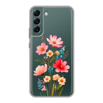 Силиконовый чехол на Samsung Galaxy S22 Plus с принтом Цветы Силиконовый чехол на Samsung Galaxy S22 Plus с принтом Цветы