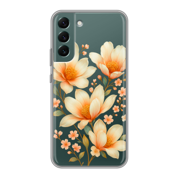 Силиконовый чехол на Samsung Galaxy S22 Plus с принтом Цветы Силиконовый чехол на Samsung Galaxy S22 Plus с принтом Цветы