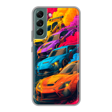 Силиконовый чехол на Samsung Galaxy S22 Plus с принтом Тачки Силиконовый чехол на Samsung Galaxy S22 Plus с принтом Тачки