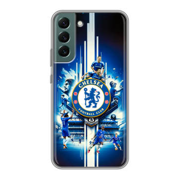 Силиконовый чехол на Samsung Galaxy S22 Plus с принтом Chelsea Челси Силиконовый чехол на Samsung Galaxy S22 Plus с принтом Chelsea Челси