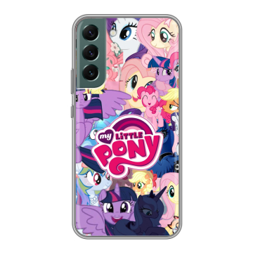 Силиконовый чехол на Samsung Galaxy S22 Plus с принтом My little pony Дружба чудо Силиконовый чехол на Samsung Galaxy S22 Plus с принтом My little pony Дружба чудо