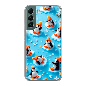 Силиконовый чехол на Samsung Galaxy S22 Plus с принтом Новый год Силиконовый чехол на Samsung Galaxy S22 Plus с принтом Новый год