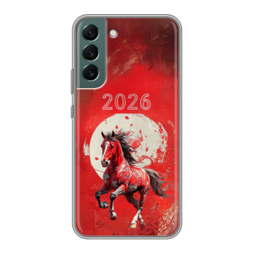 Силиконовый чехол на Samsung Galaxy S22 Plus с принтом Новый год Силиконовый чехол на Samsung Galaxy S22 Plus с принтом Новый год