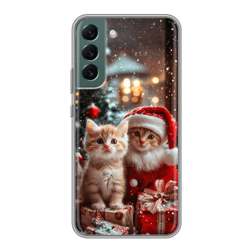 Силиконовый чехол на Samsung Galaxy S22 Plus с принтом Новый год Силиконовый чехол на Samsung Galaxy S22 Plus с принтом Новый год