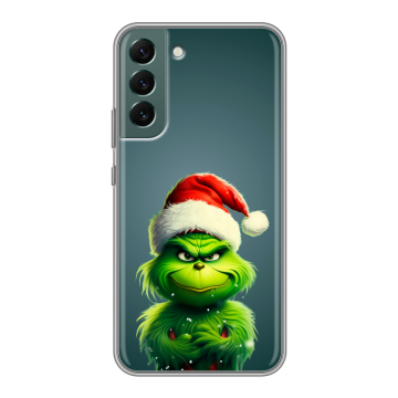Силиконовый чехол на Samsung Galaxy S22 Plus с принтом Новый год Силиконовый чехол на Samsung Galaxy S22 Plus с принтом Новый год