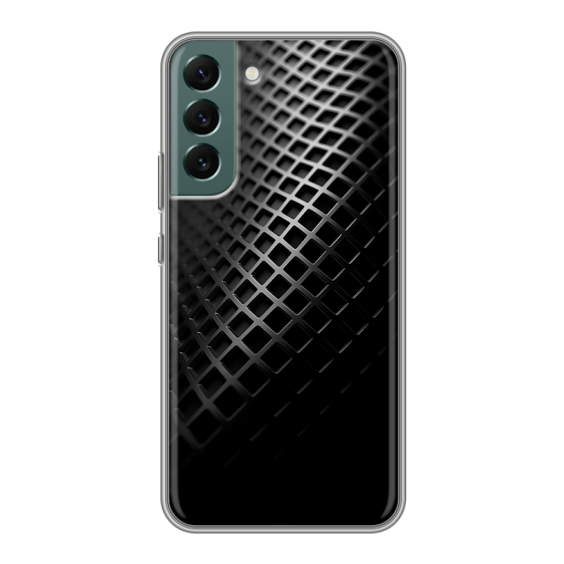 Силиконовый противоударный чехол на Samsung Galaxy S22 Plus с принтом Текстура металла Силиконовый противоударный чехол на Samsung Galaxy S22 Plus с принтом Текстура металла