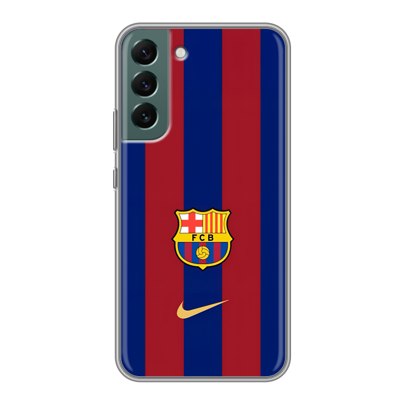Силиконовый противоударный чехол на Samsung Galaxy S22 Plus с принтом Барселона Barcelona Силиконовый противоударный чехол на Samsung Galaxy S22 Plus с принтом Барселона Barcelona