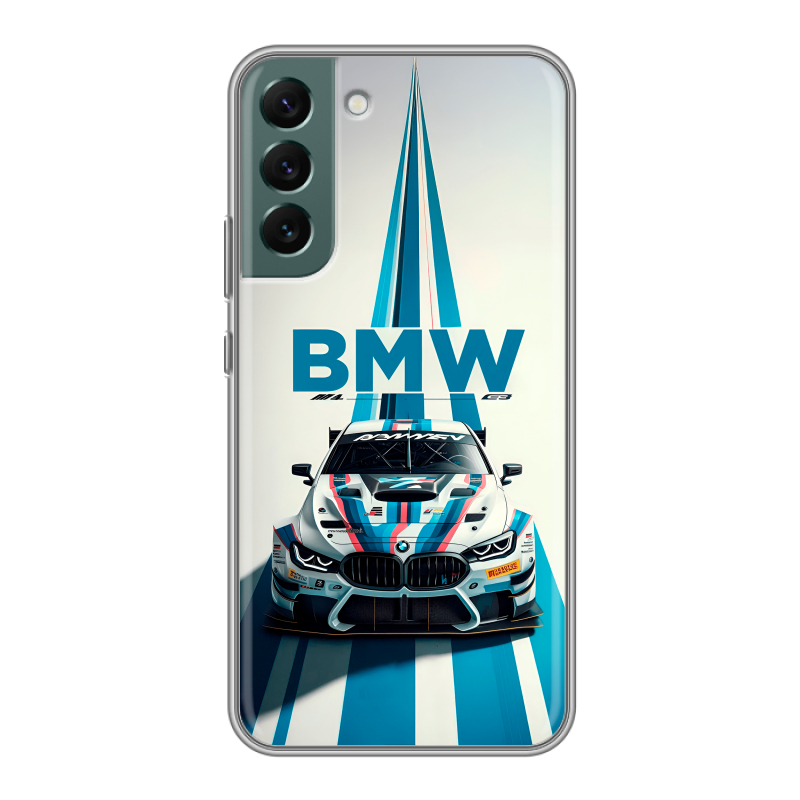 Силиконовый чехол на Samsung Galaxy S22 Plus с принтом БМВ BMW Силиконовый чехол на Samsung Galaxy S22 Plus с принтом БМВ BMW
