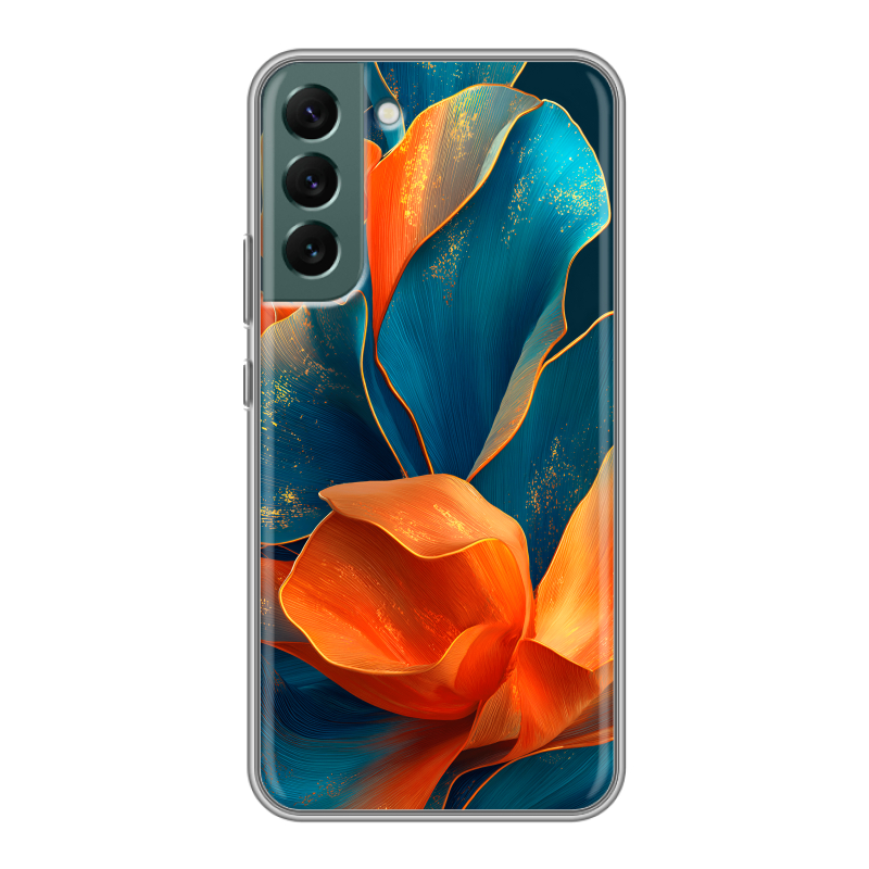 Силиконовый чехол на Samsung Galaxy S22 Plus с принтом Цветы Силиконовый чехол на Samsung Galaxy S22 Plus с принтом Цветы