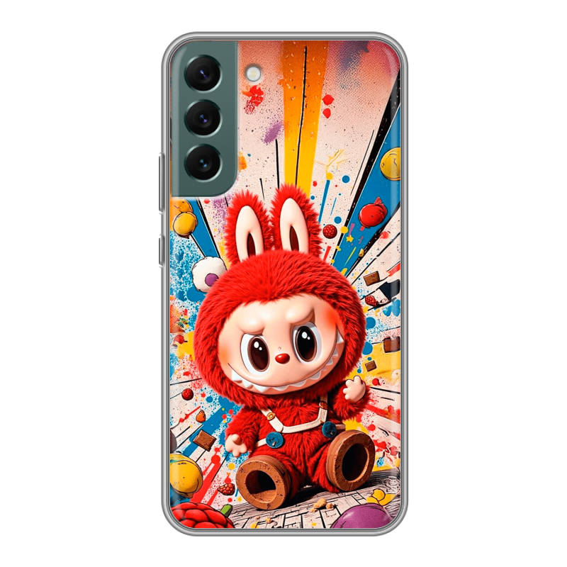 Силиконовый чехол на Samsung Galaxy S22 Plus с принтом Labubu Лабубу Силиконовый чехол на Samsung Galaxy S22 Plus с принтом Labubu Лабубу