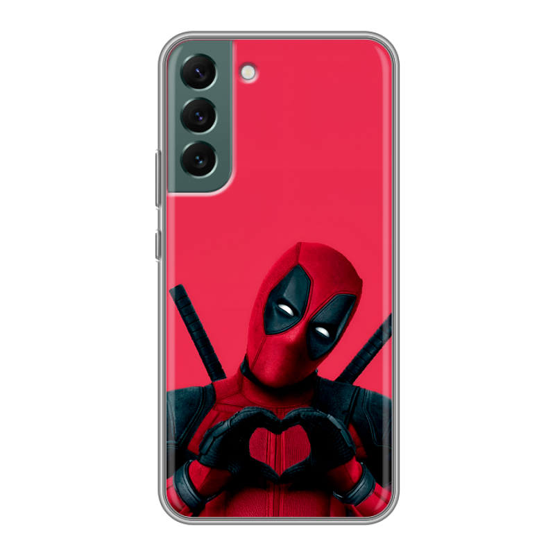 Силиконовый чехол на Samsung Galaxy S22 Plus с принтом Дедпул Deadpool Силиконовый чехол на Samsung Galaxy S22 Plus с принтом Дедпул Deadpool