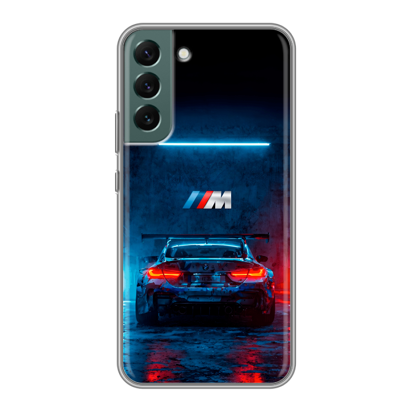 Силиконовый противоударный чехол на Samsung Galaxy S22 Plus с принтом BMW БМВ Силиконовый противоударный чехол на Samsung Galaxy S22 Plus с принтом BMW БМВ