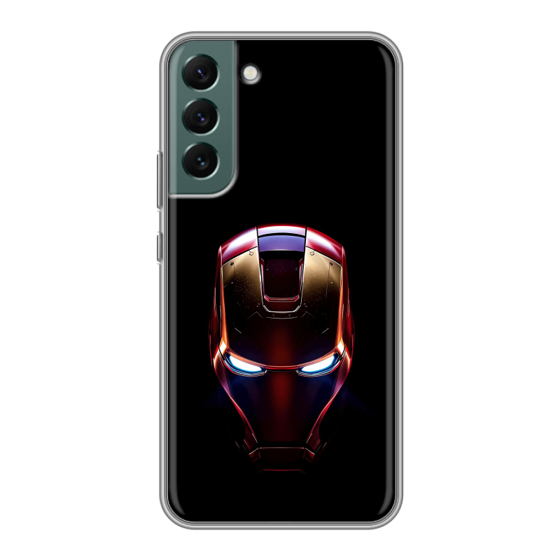 Силиконовый противоударный чехол на Samsung Galaxy S22 Plus с принтом IronMan Железный человек Силиконовый противоударный чехол на Samsung Galaxy S22 Plus с принтом IronMan Железный человек