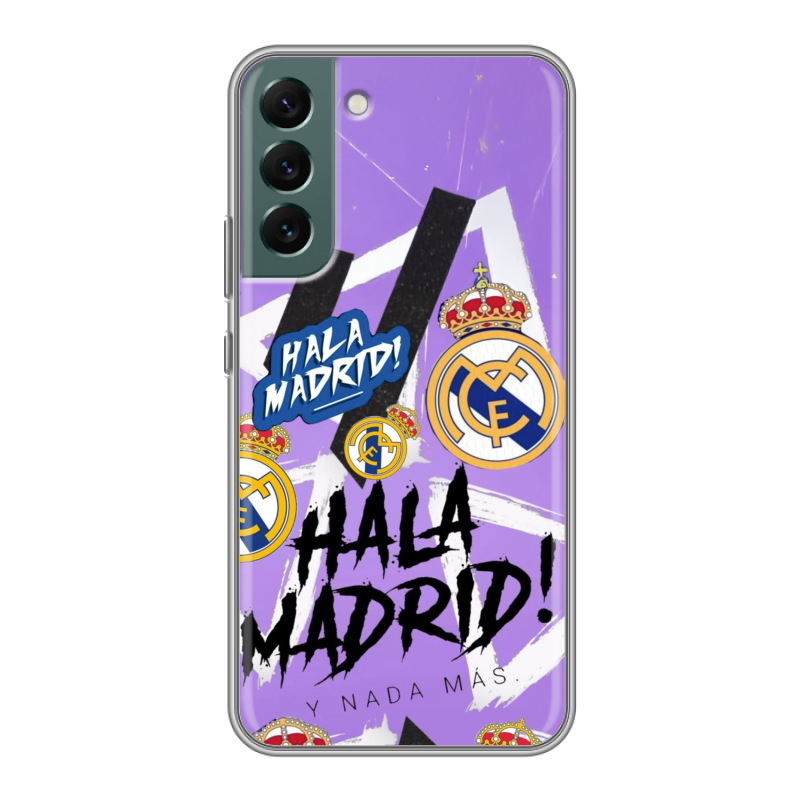 Силиконовый противоударный чехол на Samsung Galaxy S22 Plus с принтом Real Madrid Реал Мадрид Силиконовый противоударный чехол на Samsung Galaxy S22 Plus с принтом Real Madrid Реал Мадрид