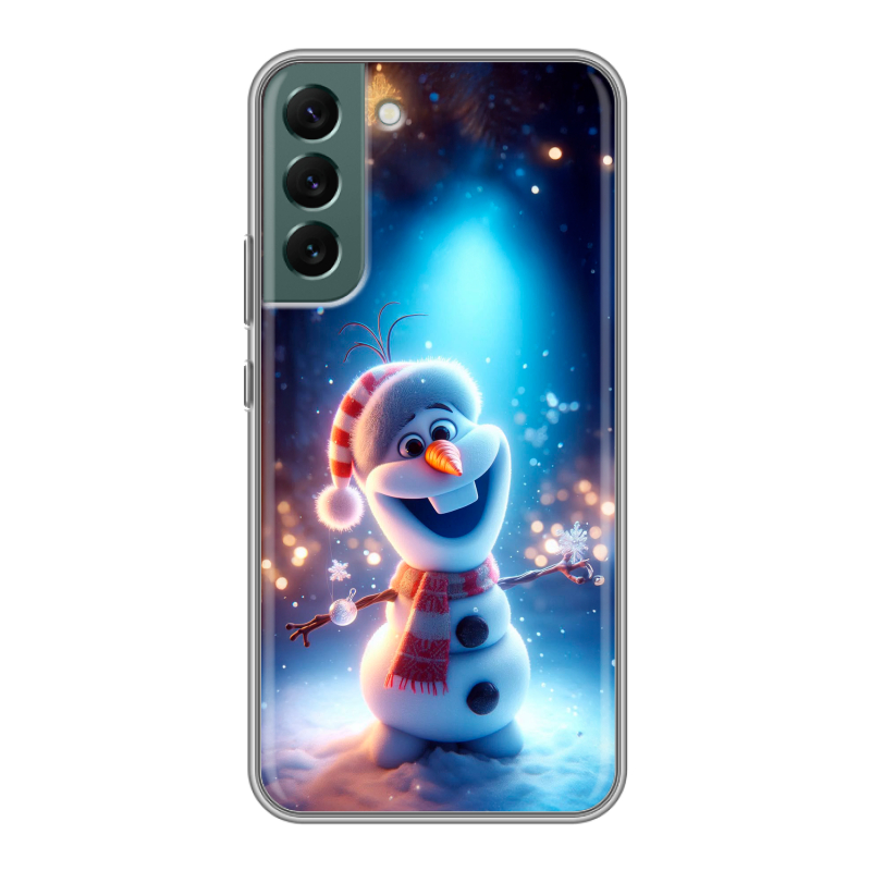 Силиконовый чехол на Samsung Galaxy S22 Plus с принтом Новый год Силиконовый чехол на Samsung Galaxy S22 Plus с принтом Новый год