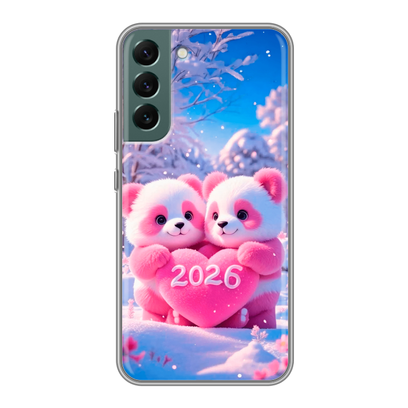 Силиконовый чехол на Samsung Galaxy S22 Plus с принтом Новый год Силиконовый чехол на Samsung Galaxy S22 Plus с принтом Новый год