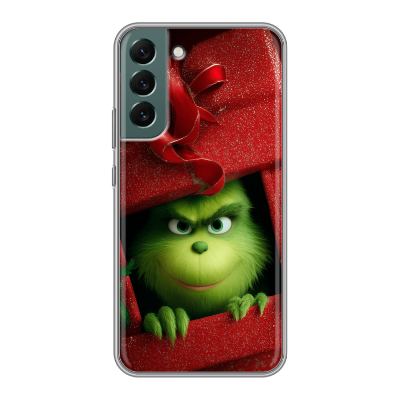 Силиконовый противоударный чехол на Samsung Galaxy S22 Plus с принтом Новый год Силиконовый противоударный чехол на Samsung Galaxy S22 Plus с принтом Новый год