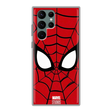 Силиконовый чехол на Samsung Galaxy S22 Ultra с принтом человек паук spiderman