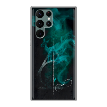 Силиконовый чехол на Samsung Galaxy S22 Ultra с принтом Гарри Поттер Harry Potter