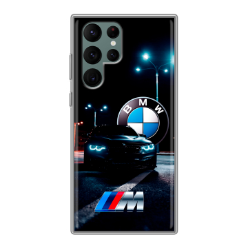 Силиконовый чехол на Samsung Galaxy S22 Ultra с принтом БМВ BMW Силиконовый чехол на Samsung Galaxy S22 Ultra с принтом БМВ BMW