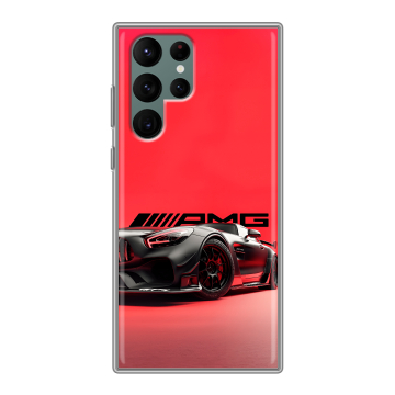 Силиконовый чехол на Samsung Galaxy S22 Ultra с принтом Мерседес Mercedes AMG Силиконовый чехол на Samsung Galaxy S22 Ultra с принтом Мерседес Mercedes AMG