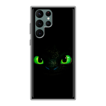 Силиконовый чехол на Samsung Galaxy S22 Ultra с принтом Как приручить дракона