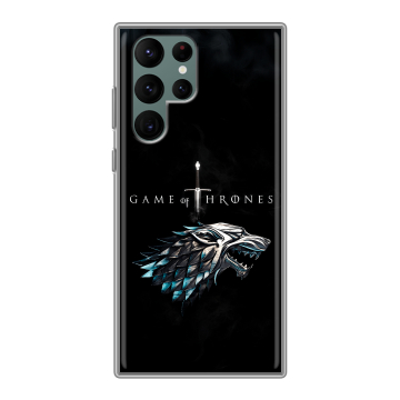 Силиконовый чехол на Samsung Galaxy S22 Ultra с принтом Игра Престолов Game Thrones