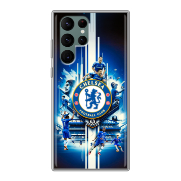 Силиконовый чехол на Samsung Galaxy S22 Ultra с принтом Chelsea Челси