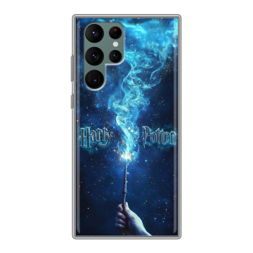 Силиконовый чехол на Samsung Galaxy S22 Ultra с принтом Harry Potter Гарри Поттер