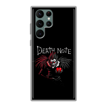 Силиконовый чехол на Samsung Galaxy S22 Ultra с принтом Death note Тетрадь смерти