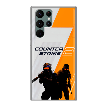 Силиконовый чехол на Samsung Galaxy S22 Ultra с принтом Counter Strike