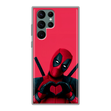 Силиконовый чехол на Samsung Galaxy S22 Ultra с принтом Дедпул Deadpool Силиконовый чехол на Samsung Galaxy S22 Ultra с принтом Дедпул Deadpool