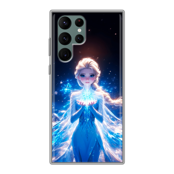 Силиконовый чехол на Samsung Galaxy S22 Ultra с принтом Холодное сердце Frozen Силиконовый чехол на Samsung Galaxy S22 Ultra с принтом Холодное сердце Frozen