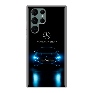 Силиконовый чехол на Samsung Galaxy S22 Ultra с принтом Mercedes Мерседес Силиконовый чехол на Samsung Galaxy S22 Ultra с принтом Mercedes Мерседес