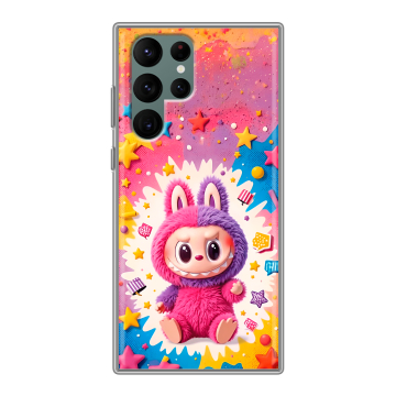 Силиконовый чехол на Samsung Galaxy S22 Ultra с принтом Labubu Лабубу Силиконовый чехол на Samsung Galaxy S22 Ultra с принтом Labubu Лабубу
