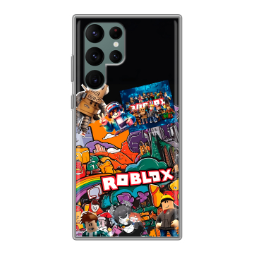 Силиконовый чехол на Samsung Galaxy S22 Ultra с принтом Roblox Роблокс Силиконовый чехол на Samsung Galaxy S22 Ultra с принтом Roblox Роблокс