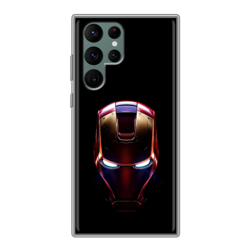 Силиконовый чехол на Samsung Galaxy S22 Ultra с принтом IronMan Железный человек Силиконовый чехол на Samsung Galaxy S22 Ultra с принтом IronMan Железный человек