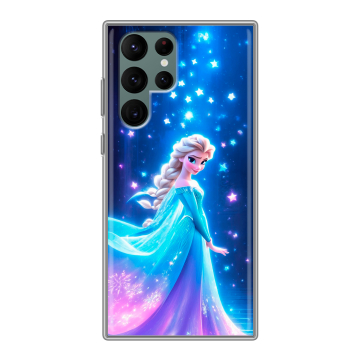 Силиконовый чехол на Samsung Galaxy S22 Ultra с принтом Холодное сердце Frozen Силиконовый чехол на Samsung Galaxy S22 Ultra с принтом Холодное сердце Frozen