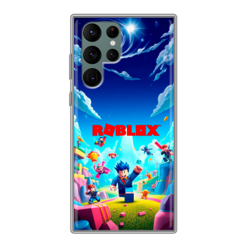 Силиконовый чехол на Samsung Galaxy S22 Ultra с принтом Roblox Роблокс Силиконовый чехол на Samsung Galaxy S22 Ultra с принтом Roblox Роблокс