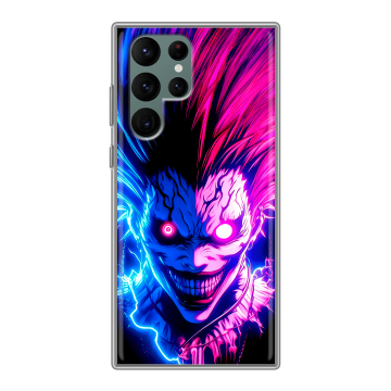 Силиконовый чехол на Samsung Galaxy S22 Ultra с принтом Death note Тетрадь смерти Силиконовый чехол на Samsung Galaxy S22 Ultra с принтом Death note Тетрадь смерти