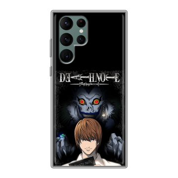 Силиконовый чехол на Samsung Galaxy S22 Ultra с принтом Death note Тетрадь смерти Силиконовый чехол на Samsung Galaxy S22 Ultra с принтом Death note Тетрадь смерти
