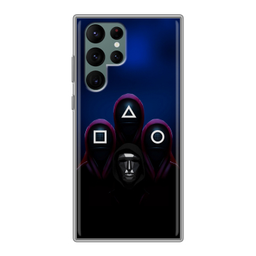 Силиконовый чехол на Samsung Galaxy S22 Ultra с принтом Игра Кальмара Силиконовый чехол на Samsung Galaxy S22 Ultra с принтом Игра Кальмара