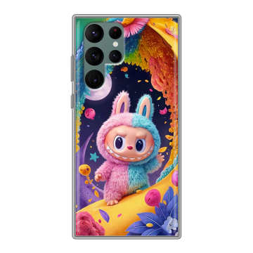 Силиконовый чехол на Samsung Galaxy S22 Ultra с принтом Labubu Лабубу Силиконовый чехол на Samsung Galaxy S22 Ultra с принтом Labubu Лабубу