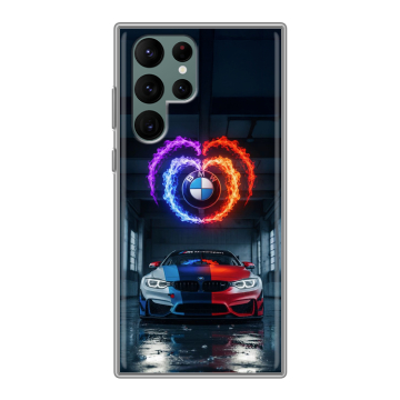 Силиконовый чехол на Samsung Galaxy S22 Ultra с принтом BMW БМВ Силиконовый чехол на Samsung Galaxy S22 Ultra с принтом BMW БМВ