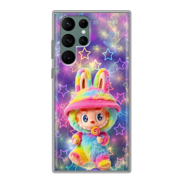 Силиконовый чехол на Samsung Galaxy S22 Ultra с принтом Labubu Лабубу Силиконовый чехол на Samsung Galaxy S22 Ultra с принтом Labubu Лабубу