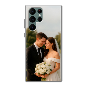 Силиконовый чехол на Samsung Galaxy S22 Ultra с принтом со своим фото Силиконовый чехол на Samsung Galaxy S22 Ultra с принтом со своим фото