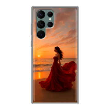 Силиконовый чехол на Samsung Galaxy S22 Ultra с принтом со своим фото Силиконовый чехол на Samsung Galaxy S22 Ultra с принтом со своим фото