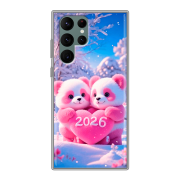 Силиконовый чехол на Samsung Galaxy S22 Ultra с принтом Новый год Силиконовый чехол на Samsung Galaxy S22 Ultra с принтом Новый год