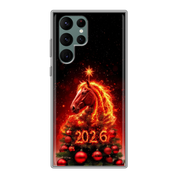 Силиконовый чехол на Samsung Galaxy S22 Ultra с принтом Новый год Силиконовый чехол на Samsung Galaxy S22 Ultra с принтом Новый год