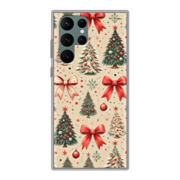 Силиконовый чехол на Samsung Galaxy S22 Ultra с принтом Новый год Силиконовый чехол на Samsung Galaxy S22 Ultra с принтом Новый год